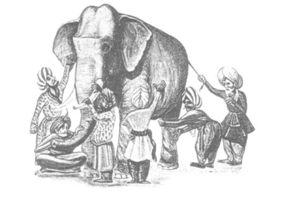La parabola dei sei ciechi e l'elefante